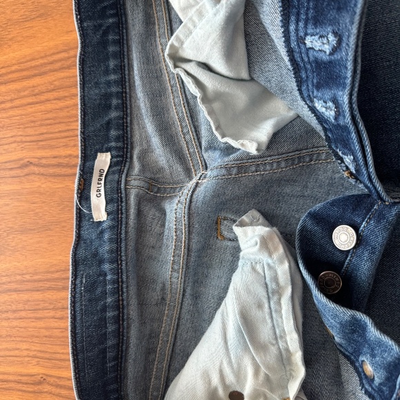 Grlfrnd Boyfriend Cropped Raw Hem size 27 - Picture 3 of 3